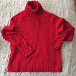 JCrew wool and cashmere red sweater